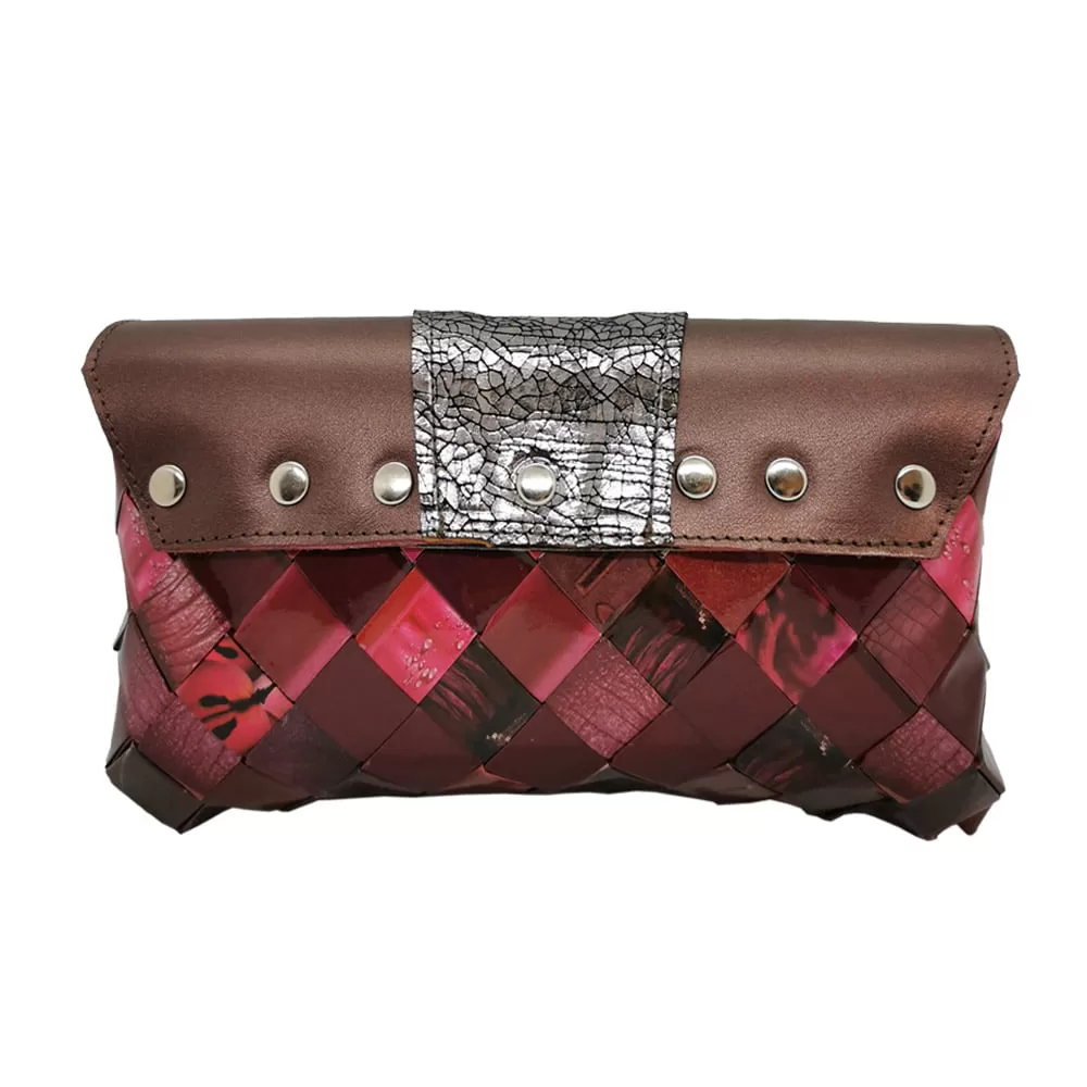 Plic Burgundy cu clapeta - imagine 2
