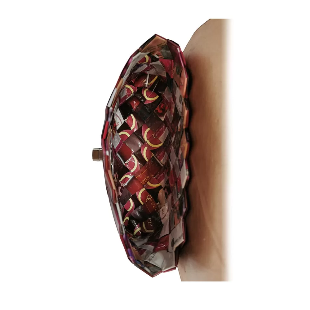 Plic Burgundy cu clapeta - imagine 3