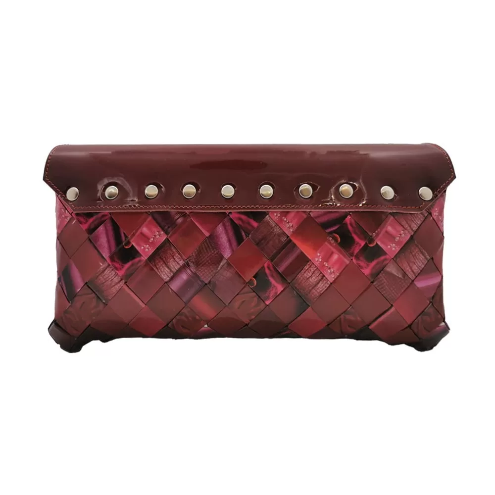 Burgundy Flappy Purse - imagine 2