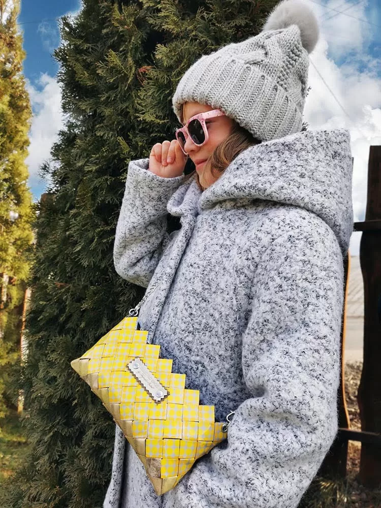 Yellow Bubble Gum Purse