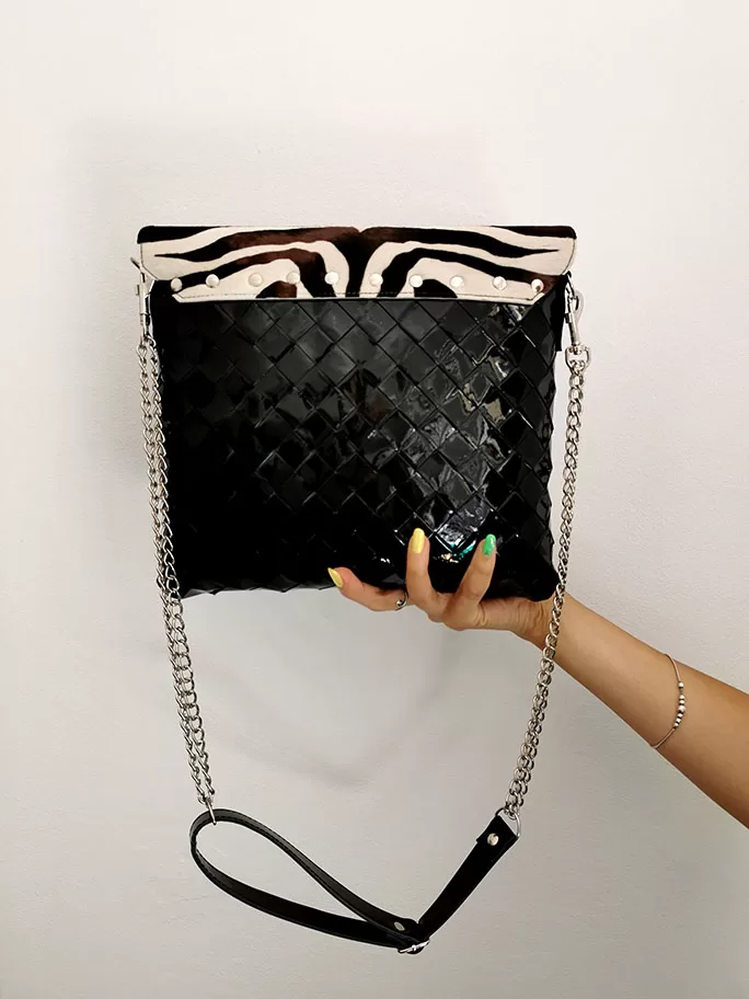 The black zebra midi office bag - imagine 2