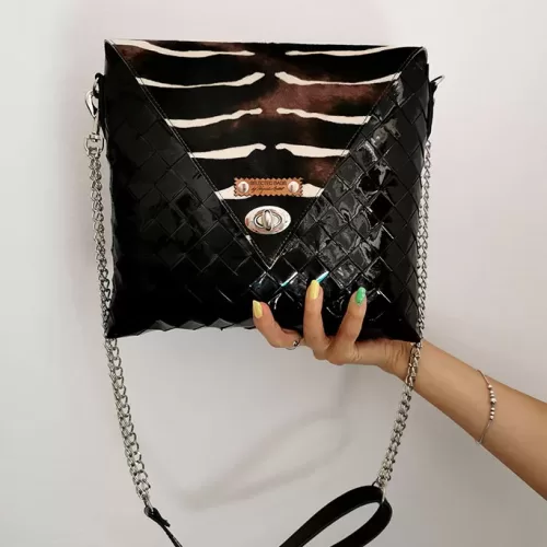The black zebra midi office bag