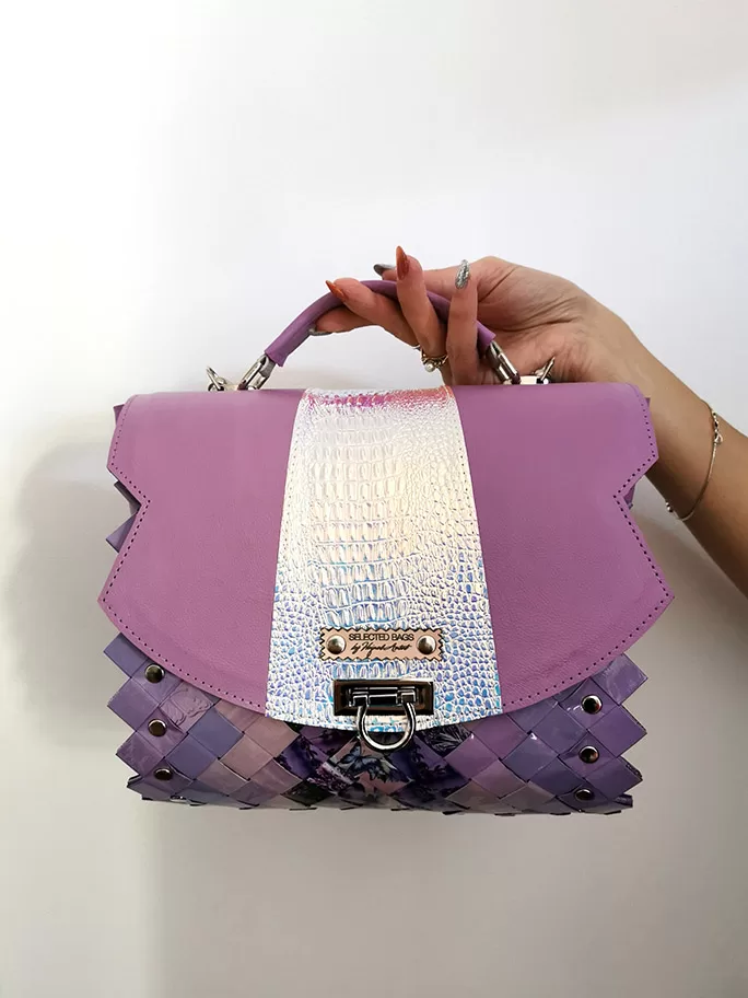 The light purple mini Infinity bag