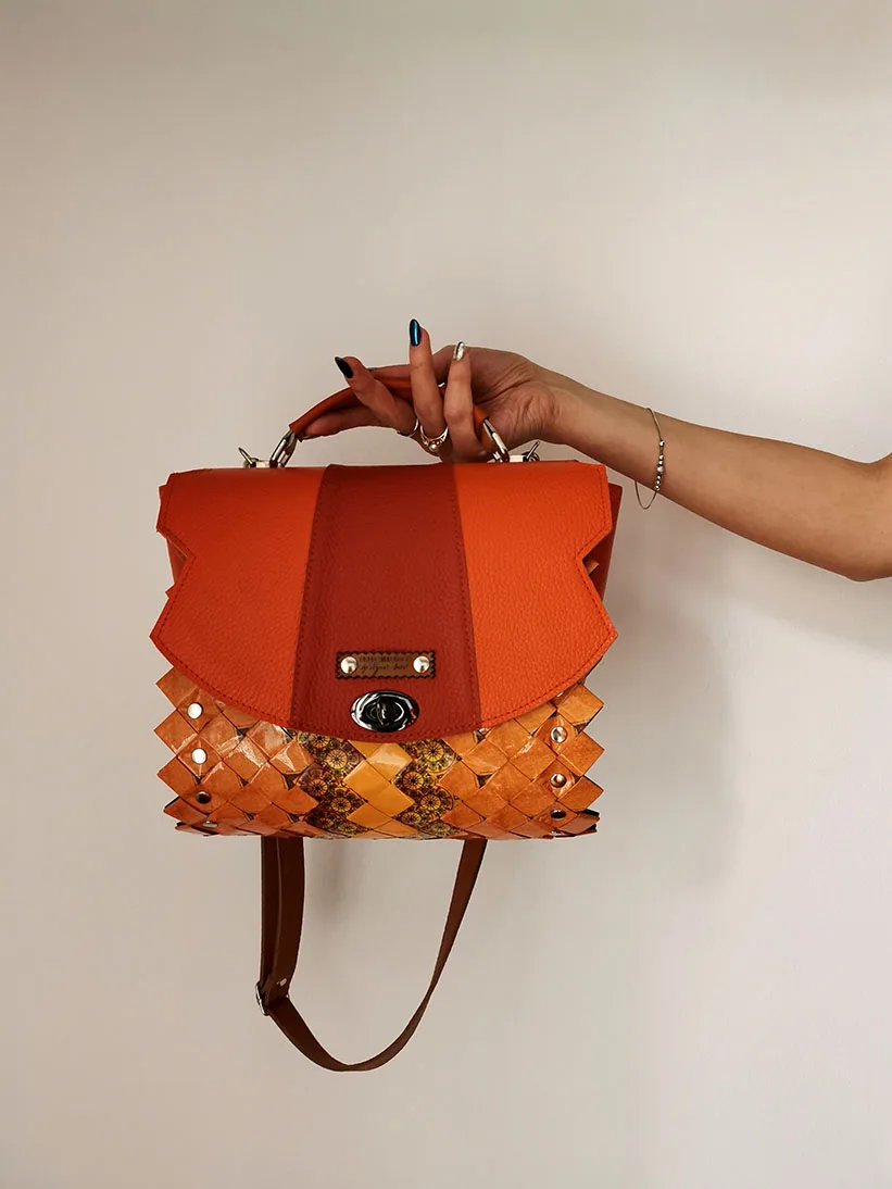 The Orange Sunset Mini Infinity Bag